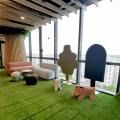 AIA Woodlands - Woodlands Square | Product Seen: [Credo 2-Seater Armless Sofa, Tree Partition - H1660, Pulp Partition - H1610 & Clean RubberWood x Ohio Coffee Table]